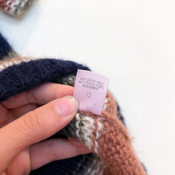 Calypso St Barth Mohair Blend Striped Short Sleeve Preppy Designer Knit Sweater - Picture 7 of 8